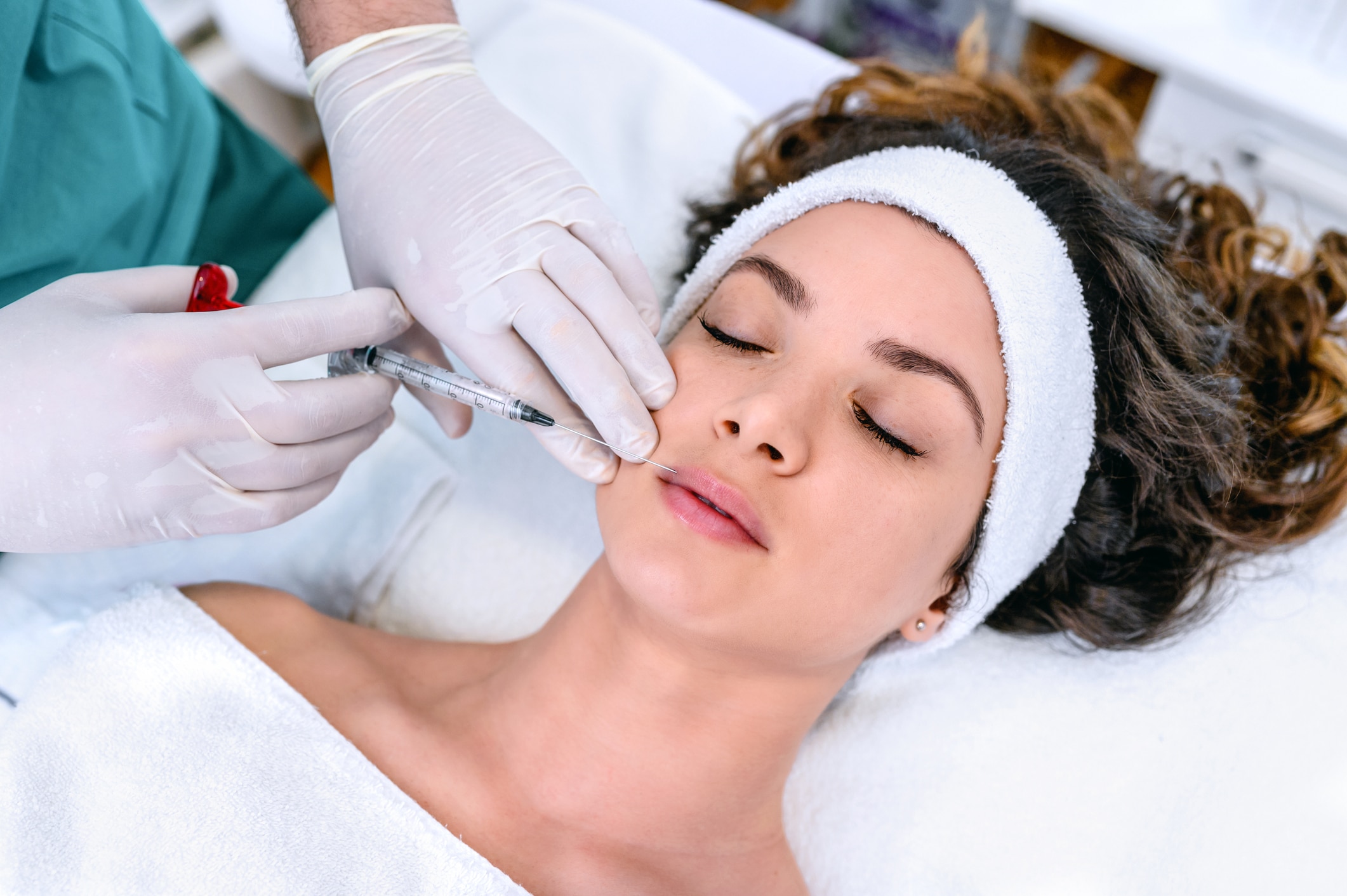 Beauty treatment with Botox