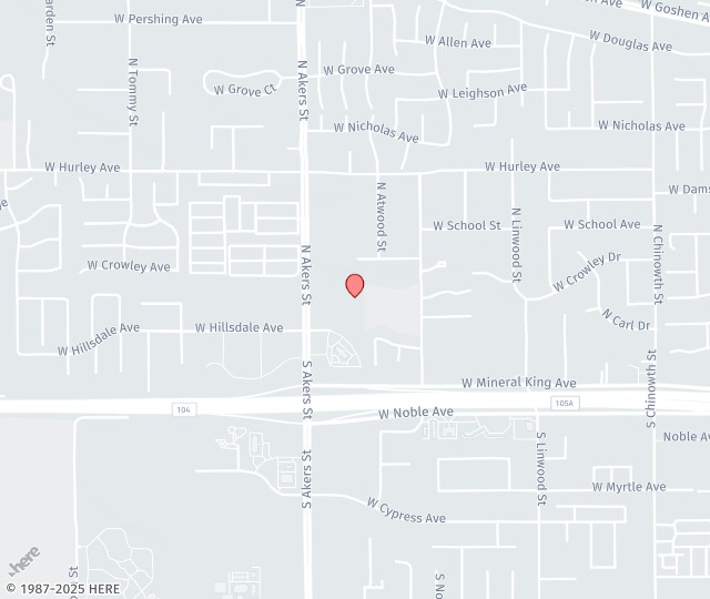 Location Map: 128 N Akers Visalia, CA 93291