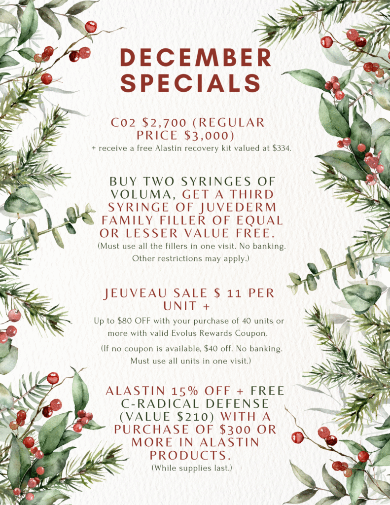 Green White Watercolor Botanical Flowers Christmas Menu A4