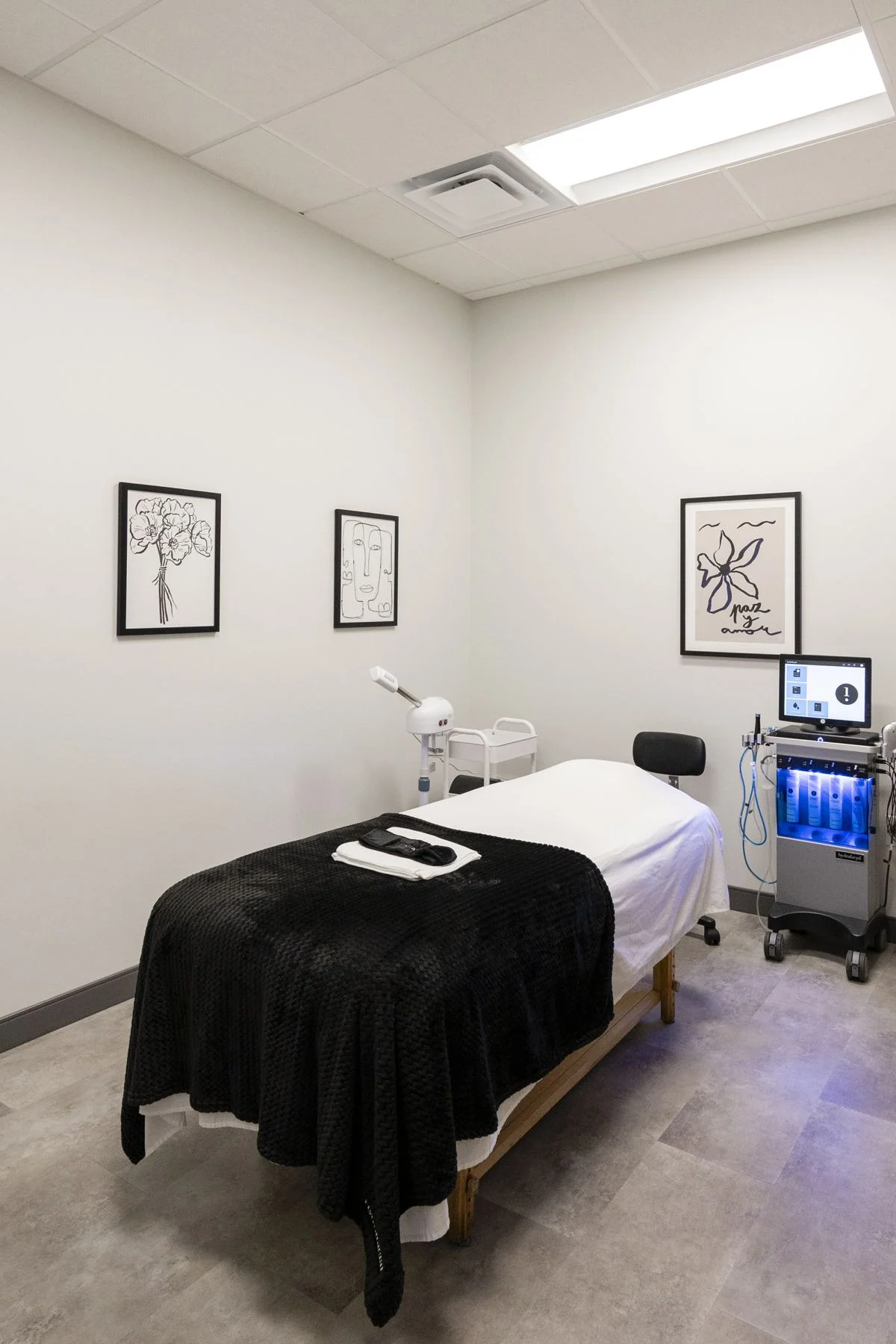 The Fresno facial room
